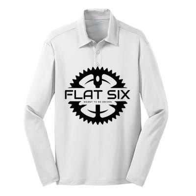 Flat Six Meant To Be Driven W Gear Sport Car Silk Touch Performance Long Sleeve Polo