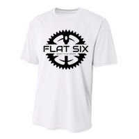 Flat Six Meant To Be Driven W Gear Sport Car Performance Sprint T-Shirt