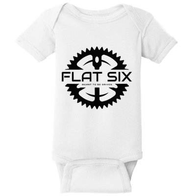 Flat Six Meant To Be Driven W Gear Sport Car Baby Bodysuit