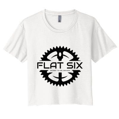 Flat Six Meant To Be Driven W Gear Sport Car Crop Top