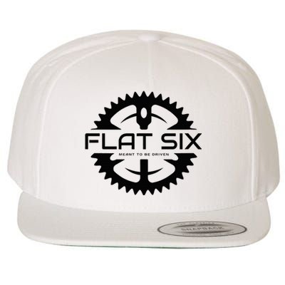 Flat Six Meant To Be Driven W Gear Sport Car Wool Snapback Cap