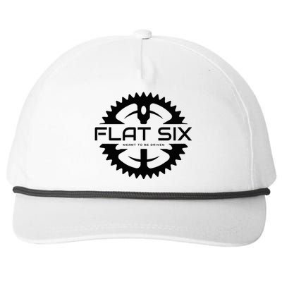 Flat Six Meant To Be Driven W Gear Sport Car Snapback Five-Panel Rope Hat