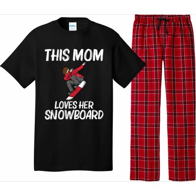 Funny Snowboarding Mom Mother Skier Snowboard Snowboarder Gift Pajama Set