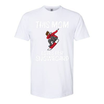 Funny Snowboarding Mom Mother Skier Snowboard Snowboarder Gift Softstyle® CVC T-Shirt