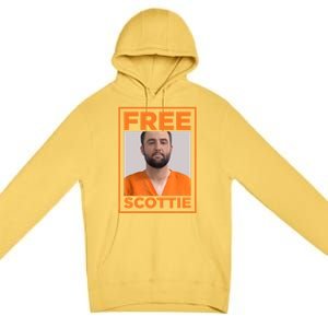 Free Scottie Mugshot Premium Pullover Hoodie