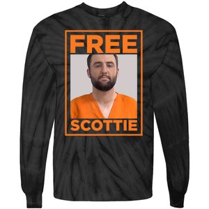 Free Scottie Mugshot Tie-Dye Long Sleeve Shirt