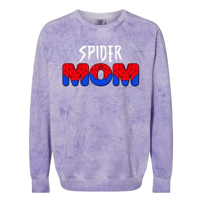 Funny Spider Mom Matching Family Shirts Colorblast Crewneck Sweatshirt