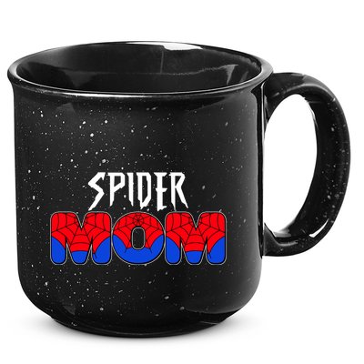 Funny Spider Mom Matching Family Shirts 15oz Campfire Ceramic Mug