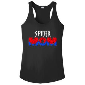 Funny Spider Mom Matching Family Shirts Ladies PosiCharge Competitor Racerback Tank