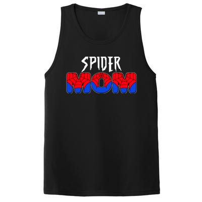 Funny Spider Mom Matching Family Shirts PosiCharge Competitor Tank