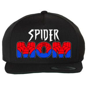 Funny Spider Mom Matching Family Shirts Wool Snapback Cap