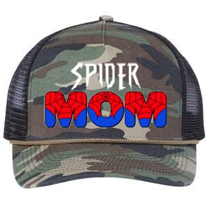 Funny Spider Mom Matching Family Shirts Retro Rope Trucker Hat Cap