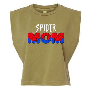 Funny Spider Mom Matching Family Shirts Garment-Dyed Women's Muscle Tee