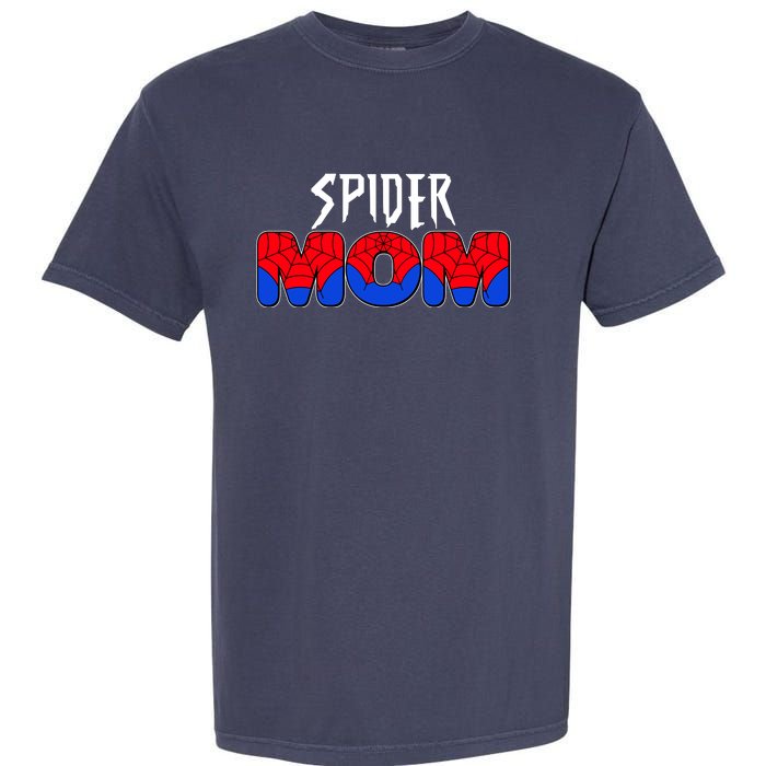 Funny Spider Mom Matching Family Shirts Garment-Dyed Heavyweight T-Shirt