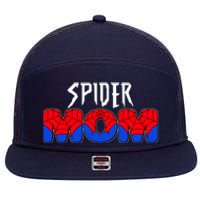 Funny Spider Mom Matching Family Shirts 7 Panel Mesh Trucker Snapback Hat