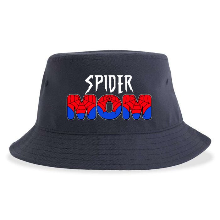 Funny Spider Mom Matching Family Shirts Sustainable Bucket Hat