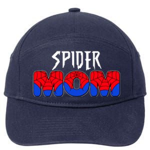 Funny Spider Mom Matching Family Shirts 7-Panel Snapback Hat