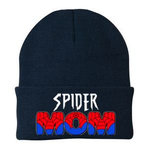 Funny Spider Mom Matching Family Shirts Knit Cap Winter Beanie