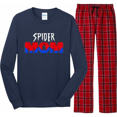 Funny Spider Mom Matching Family Shirts Long Sleeve Pajama Set