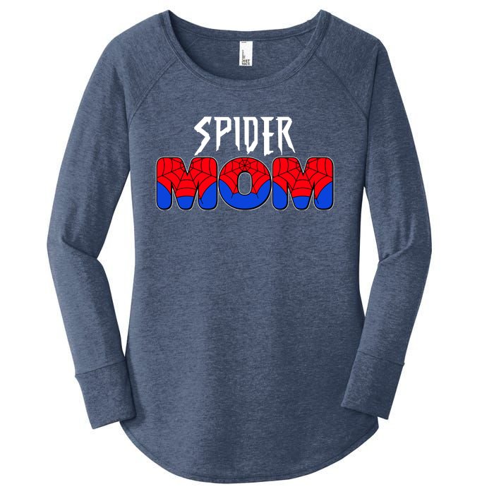 Funny Spider Mom Matching Family Shirts Women's Perfect Tri Tunic Long Sleeve Shirt