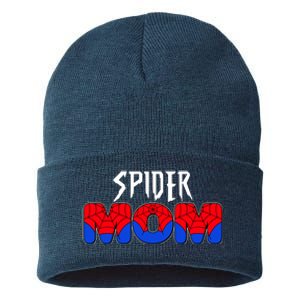 Funny Spider Mom Matching Family Shirts Sustainable Knit Beanie