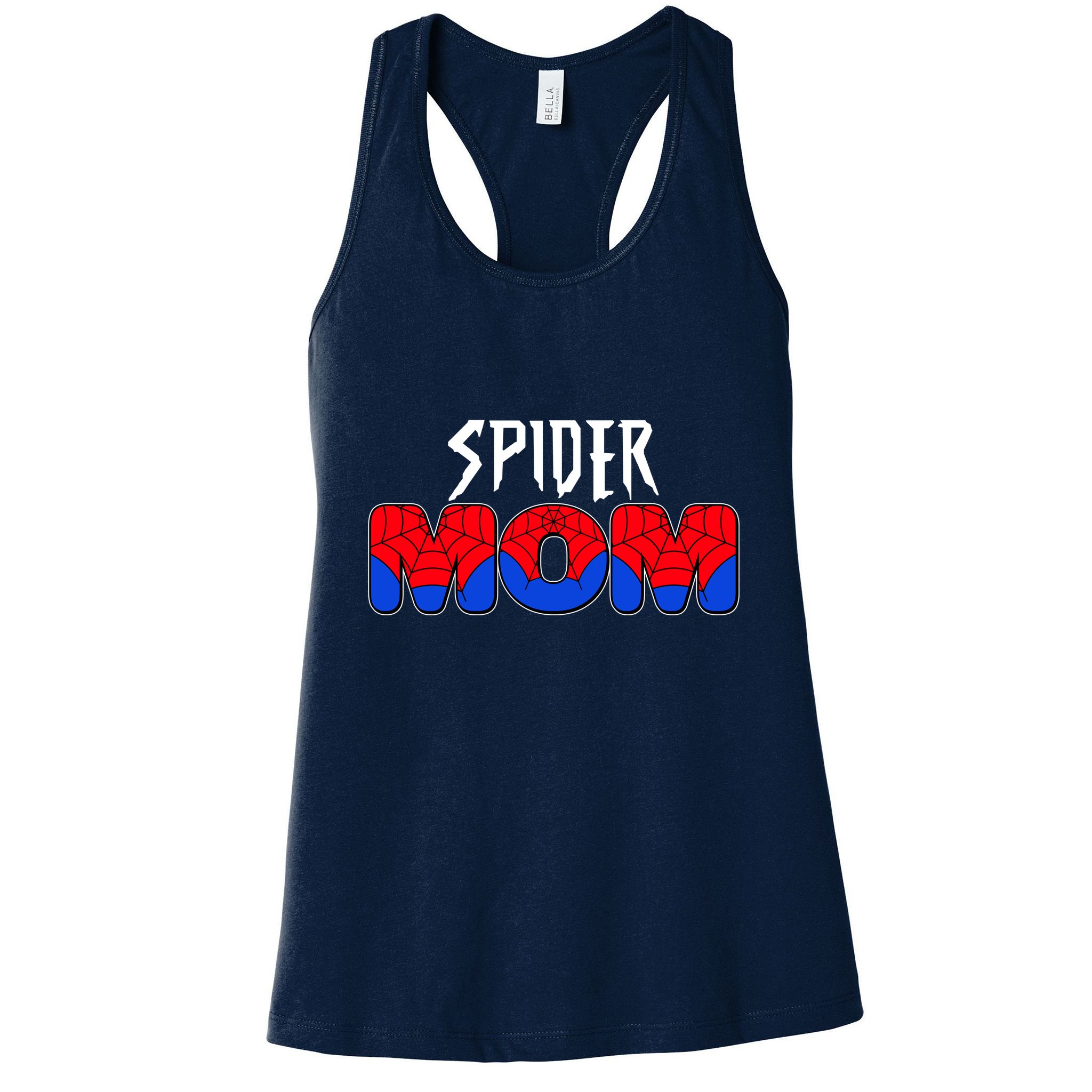 Funny Spider Mom Matching Family Shirts Womens Tank Top