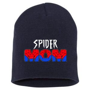 Funny Spider Mom Matching Family Shirts Short Acrylic Beanie