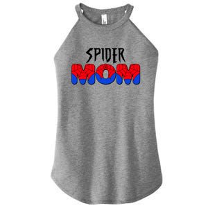 Funny Spider Mom Matching Family Shirts Women's Perfect Tri Rocker Tank