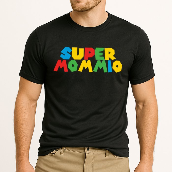 Funny Super Mommio Mother's Day Gamer Cooling Performance Crew T-Shirt