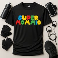 Funny Super Mommio Mother's Day Gamer Cooling Performance Crew T-Shirt