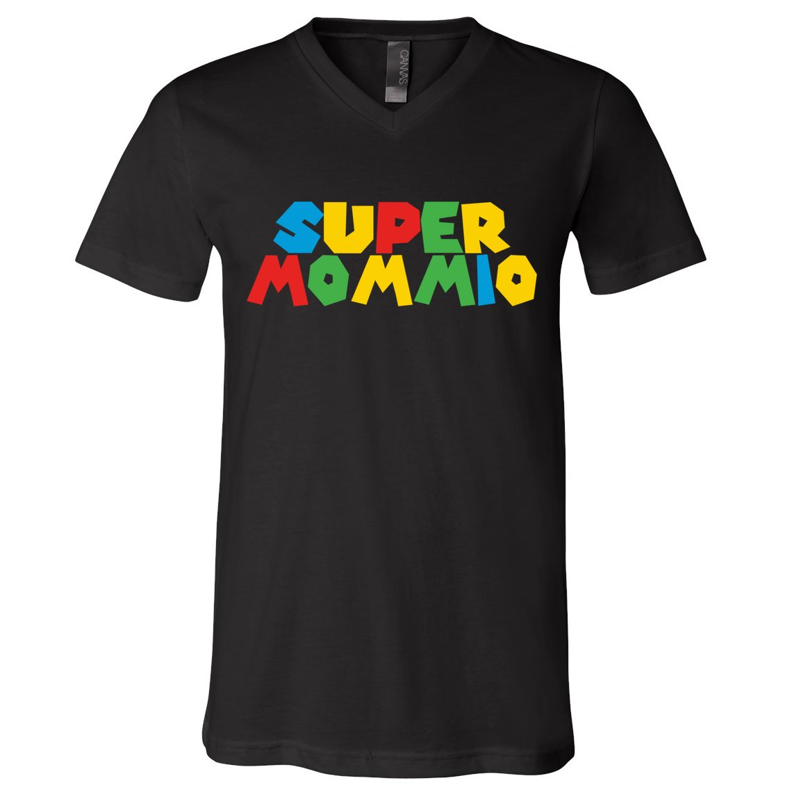 Funny Super Mommio Mother's Day Gamer V-Neck T-Shirt