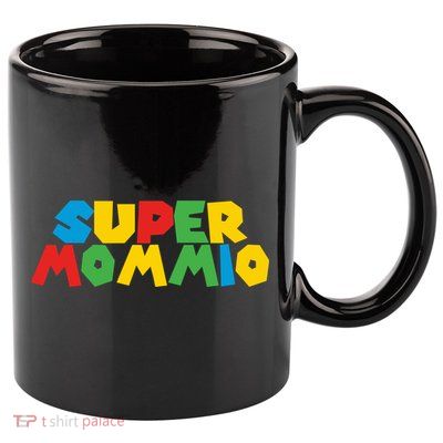 Funny Super Mommio Mother's Day Gamer 11oz C Handle Ceramic Mug