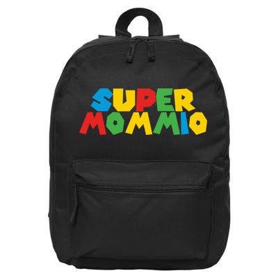 Funny Super Mommio Mother's Day Gamer 16 in Basic Backpack