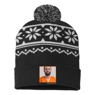 Free Scottie Mugshot USA-Made Snowflake Beanie