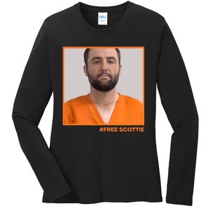 Free Scottie Mugshot Ladies Long Sleeve Shirt