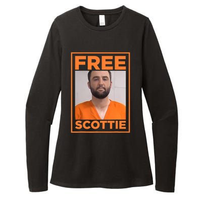 Free Scottie Mug Shot Funny Humour Womens CVC Long Sleeve Shirt