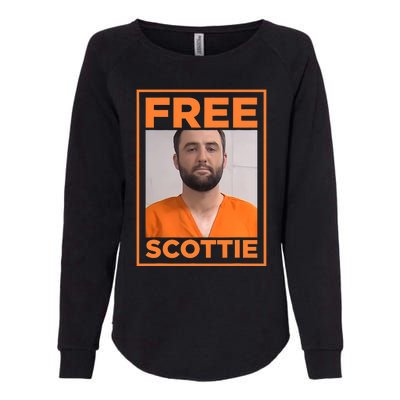 Free Scottie Mug Shot Funny Humour Womens California Wash Sweatshirt