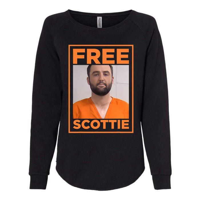 Free Scottie Mug Shot Funny Humour Womens California Wash Sweatshirt