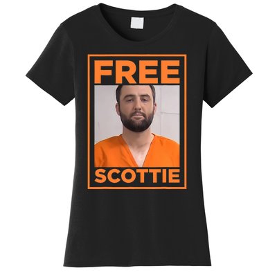 Free Scottie Mug Shot Funny Humour Women's T-Shirt