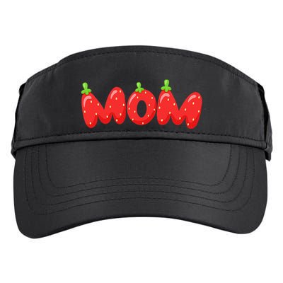 Fruitarian Strawberry Mom Loves Berries Perfect MotherS Day Adult Drive Performance Visor