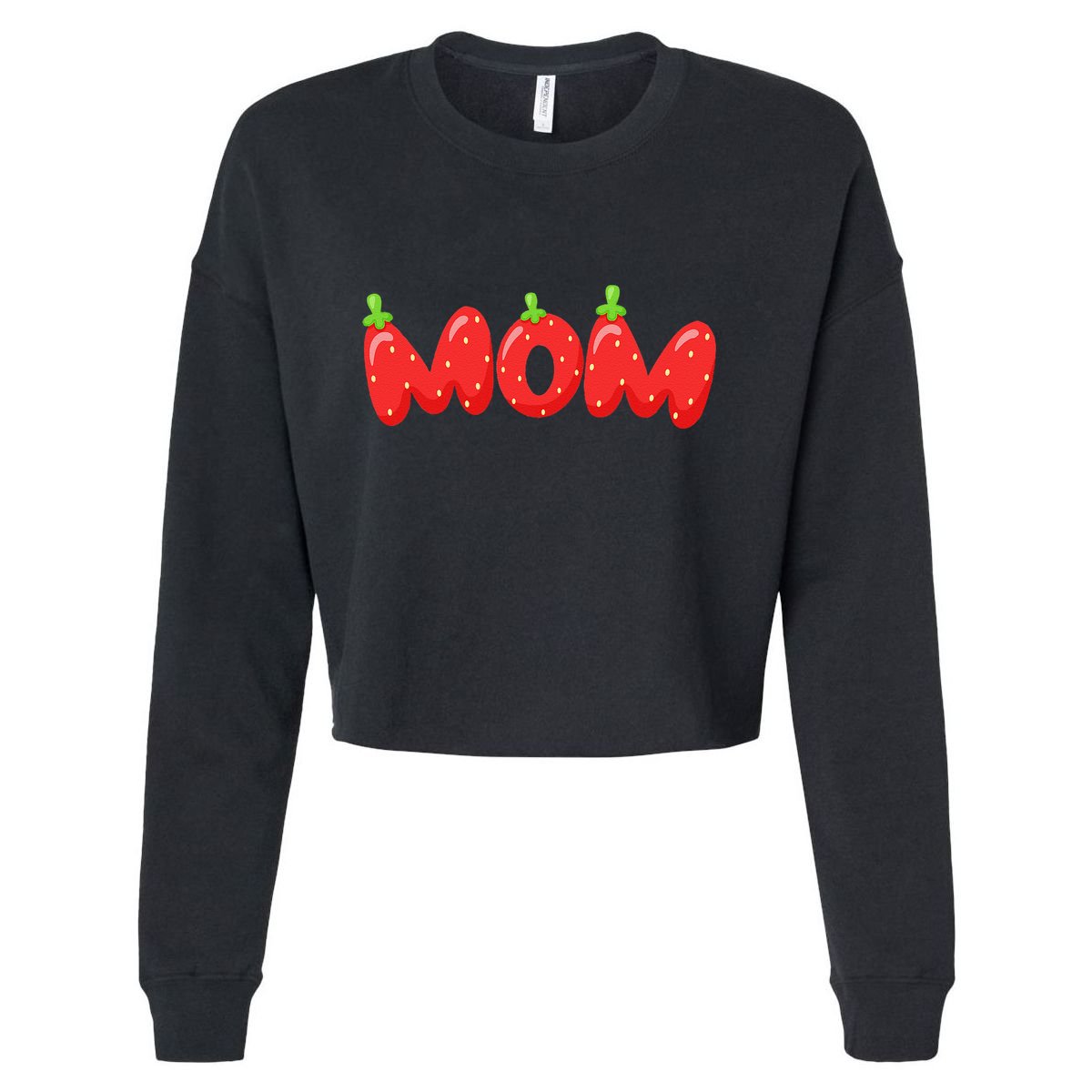 Fruitarian Strawberry Mom Loves Berries Perfect MotherS Day Cropped Pullover Crew