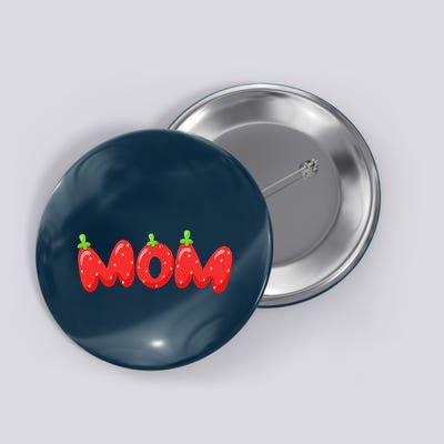 Fruitarian Strawberry Mom Loves Berries Perfect MotherS Day Button