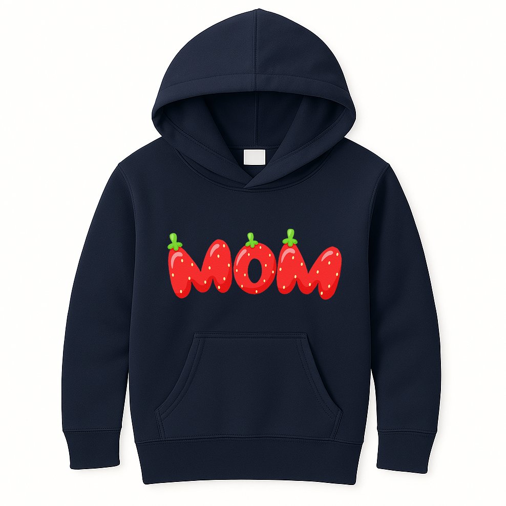 Fruitarian Strawberry Mom Loves Berries Perfect MotherS Day Kids Hoodie