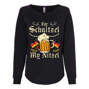 For S.chnitzel My Nitzel Funny O.ktoberfest Womens California Wash Sweatshirt