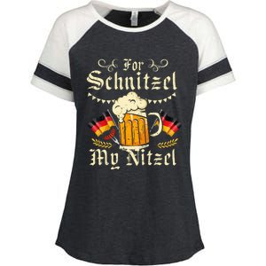 For S.chnitzel My Nitzel Funny O.ktoberfest Enza Ladies Jersey Colorblock Tee