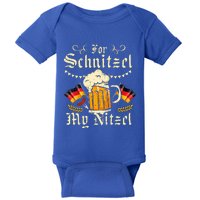 For S.chnitzel My Nitzel Funny O.ktoberfest Baby Bodysuit