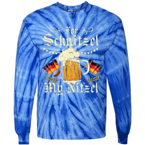 For S.chnitzel My Nitzel Funny O.ktoberfest Tie-Dye Long Sleeve Shirt