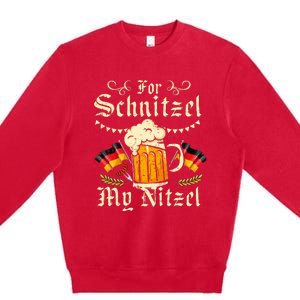 For S.chnitzel My Nitzel Funny O.ktoberfest Premium Crewneck Sweatshirt