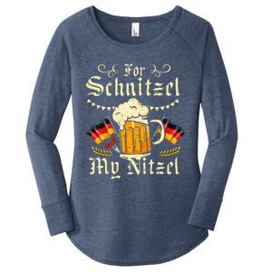 For S.chnitzel My Nitzel Funny O.ktoberfest Women's Perfect Tri Tunic Long Sleeve Shirt