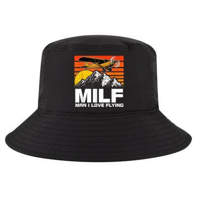Funny Saying MILF Man I Love Flying Cool Comfort Performance Bucket Hat